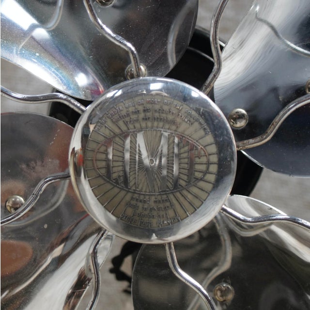 Black Vintage Desk Fan, 1950 For Sale - Image 8 of 11