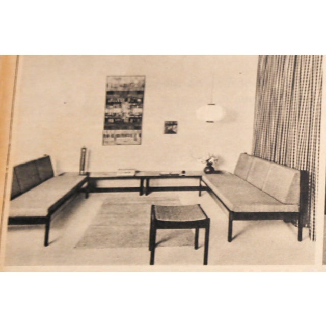 Sofa in Imbuia Hardwood & Leather by Michel Arnoult, 1960s - Lot 155 For Sale - Image 9 of 10