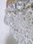 Vintage Multi-Tier Crystal Waterfall Chandelier With Ornate Brass Rim For Sale In New York - Image 6 of 9