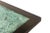 Black Vintage 60's Rectangular Cocktail Table With Stained Black Wood and Patinated Copper Oxidized Turquoise Top For Sale - Image 8 of 10