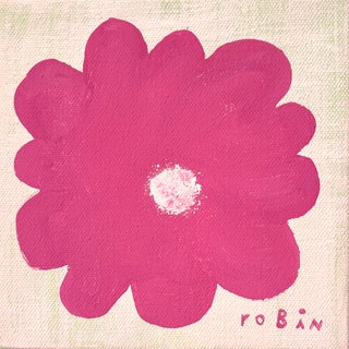 Flower Nineteen. Mini Painting by Robin Zingone. For Sale