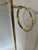 Vintage Solid Brass Towel / Valet Stand With Ring Holders – Mid Century Traditional For Sale - Image 4 of 12