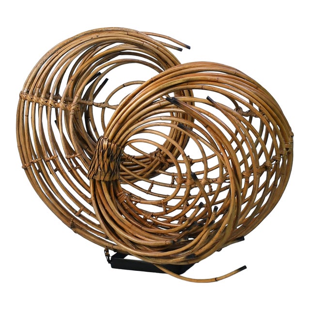 Vintage Palecek Reed Sculpture For Sale