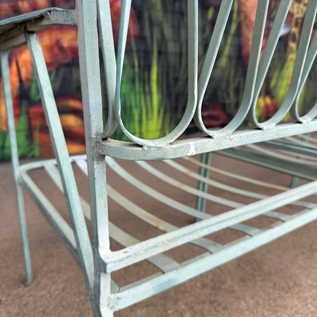 Mid 20th Century Maurizio Tempestini Iron “Ribbon” Outdoor Patio 5-Piece Sofa for John Salterini, Attributed For Sale - Image 10 of 12