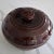 Antique "Marcrest" covered oven proof Casserole in a rich dark brown. We love this rustic covered casserole made and...