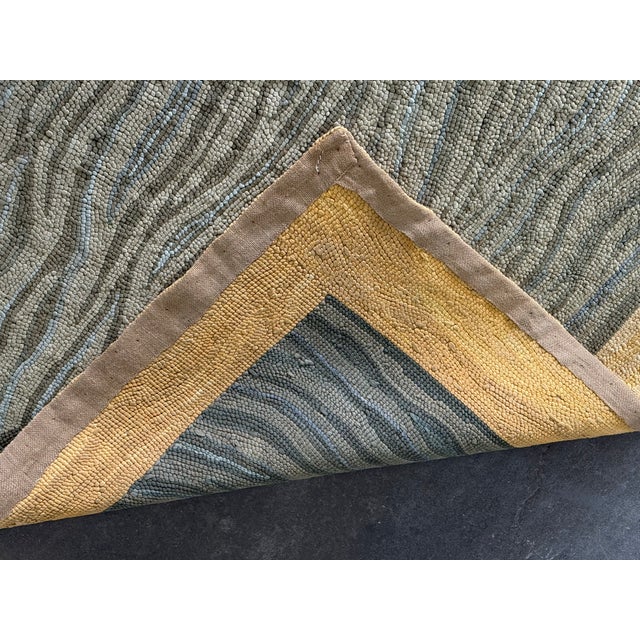 14ft X 21ft 3in South American Hand Hooked Area Rug For Sale - Image 4 of 12