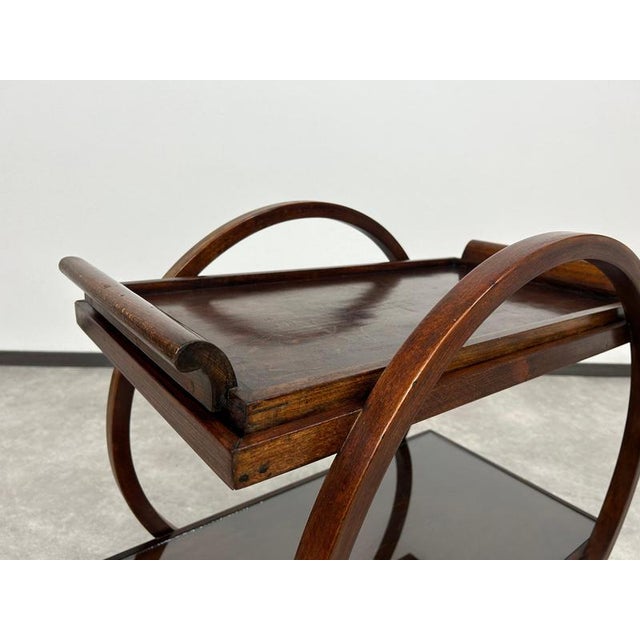 Art Deco Serving Trolley from Thonet, 1930s For Sale - Image 3 of 11