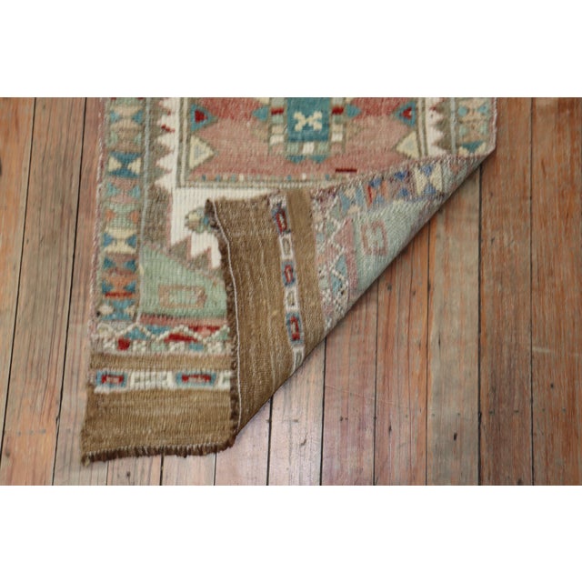 Vintage Zabihi Collection Turkish Mini Anatolian Rug - 1'6" x 3'7" For Sale In New York - Image 6 of 6