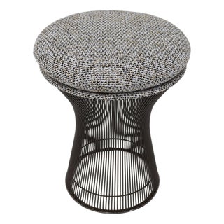 Warren Platner for Knoll Bronze Stool in Textured Boucle' For Sale