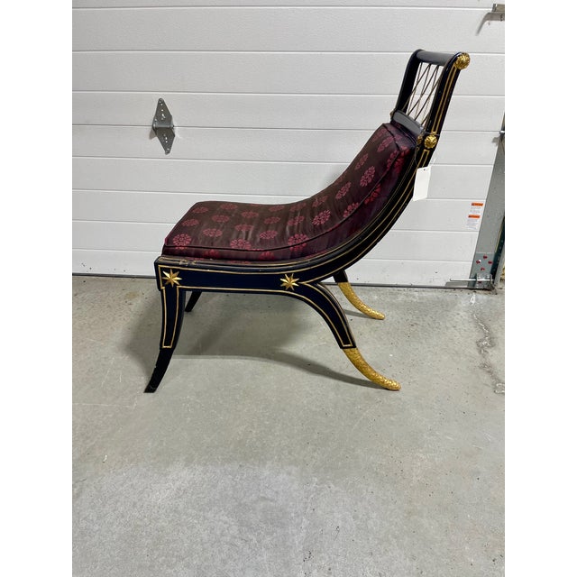 French Empire Style Occasional Chair by Brunovan Inc. For Sale - Image 11 of 18