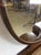 Wood Art Deco Vanity With 8 Dovetailed Drawers and Round Mounted Mirror For Sale - Image 7 of 18