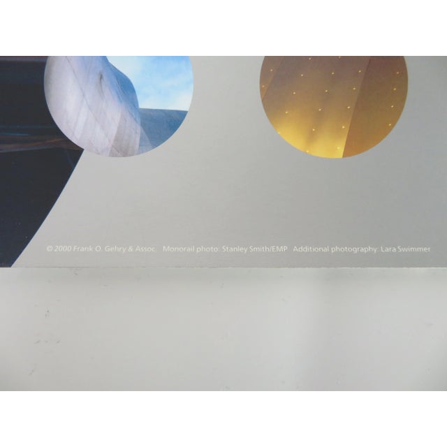 Gray 2000 Frank Gehry Emp Seattle Grand Opening Architectural Art Poster For Sale - Image 8 of 9
