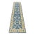 Oushak Runner 2’7” X 9’10” Blue Wool Tribal Hand-Knotted Oriental Rug For Sale