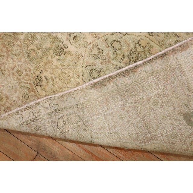 Textile Persian Tabriz Mini Square Rug no. j3210 For Sale - Image 7 of 7