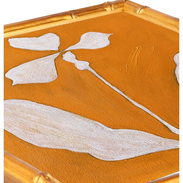 Original Framed Acrylic Botanical Painting Organic Boho Art Floral Wall Art by Tatiana Duperault For Sale - Image 4 of 6