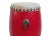 Mid 20th Century Vintage Small Red Wood Drum For Sale - Image 5 of 7