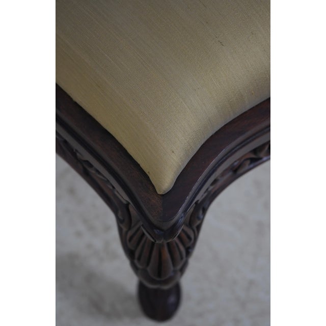 John Belter Style Ornately Carved Mahogany Chairs For Sale - Image 17 of 18