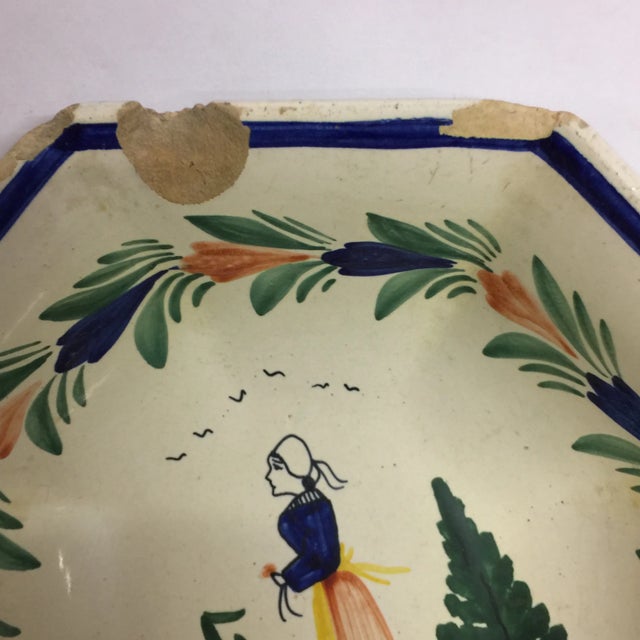 Antique French Quimper Bowls - A Pair For Sale In New York - Image 6 of 8