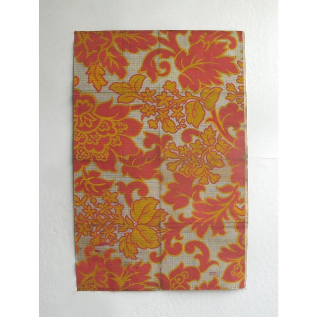 19th c. French original textile design. Gouache on paper. Each design is a one-of-a-kind, hand-painted work. The designs...