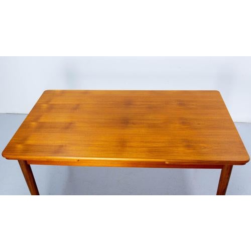 French Extending Teak Dining Table, Mid-20th Century For Sale - Image 10 of 15