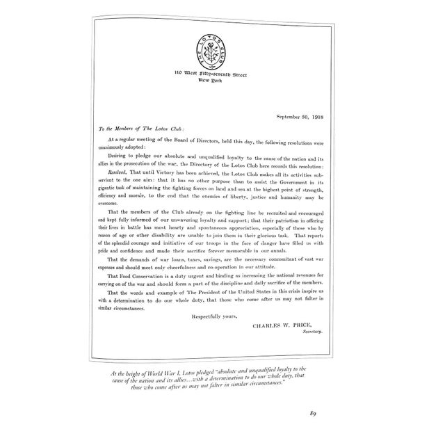 "The Members of the Lotos Club 1870 Through 2007" 2008 For Sale - Image 9 of 12