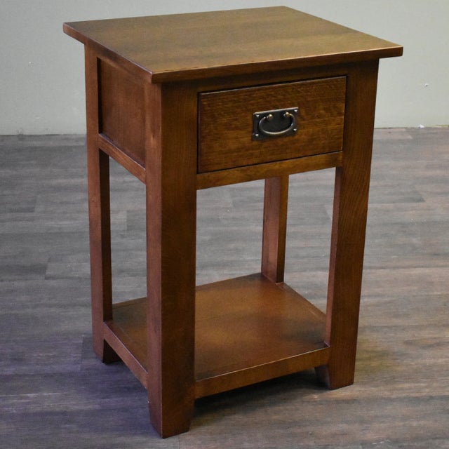 Mission 1 Drawer Nightstand - Walnut For Sale In Chicago - Image 6 of 6