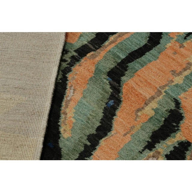 Textile Rug & Kilim’s Modern Chinese Pictorial Dragon Rug in Beige For Sale - Image 7 of 7
