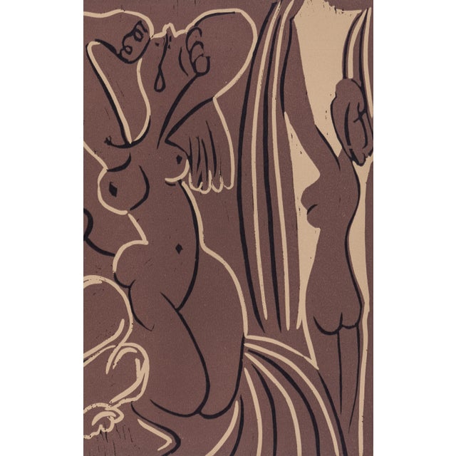 Pablo Picasso 1962 Pablo Picasso Linocut Engraving "Three Women" For Sale - Image 4 of 9