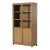Four Hands Millie Panel & Glass Door Cabinet, Drifted Oak For Sale