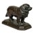 Scottish Art Deco Bronze Newfoundland Dog With Historic Inscription For Sale
