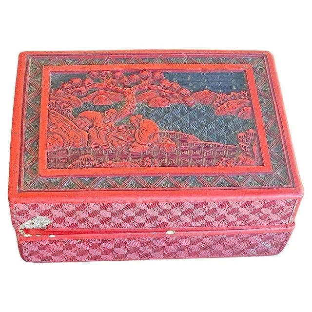 Antique Chinese Lacquered Box and Cover, 1880s For Sale - Image 10 of 10