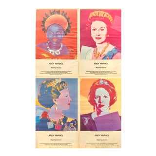 Mid 1980s Andy Warhol Queens Vintage Advertisements - Set of 4 For Sale