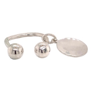 1990s Tiffany & Co Estate Sterling Silver Keychain For Sale
