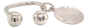 1990s Tiffany & Co Estate Sterling Silver Keychain