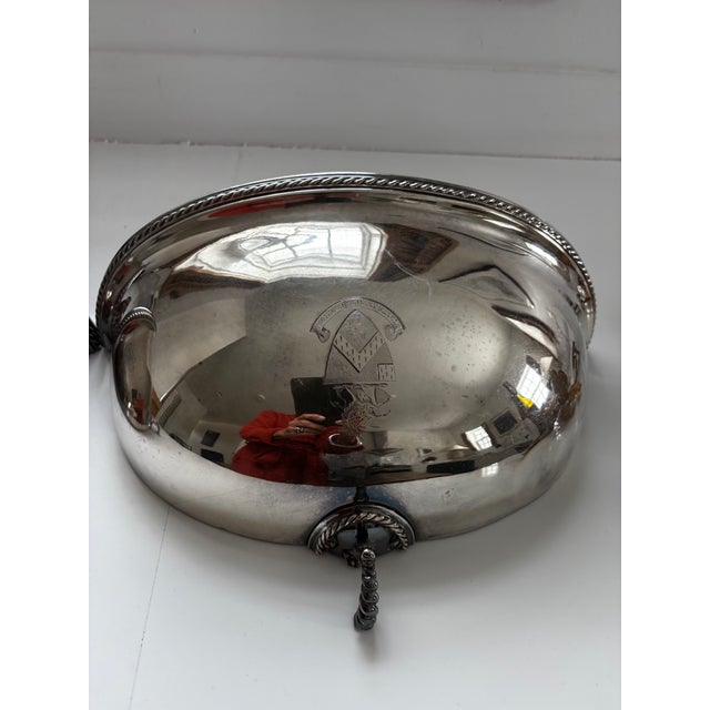 1920s Pair of Vintage Silver Cloche Wall Pockets For Sale - Image 5 of 7