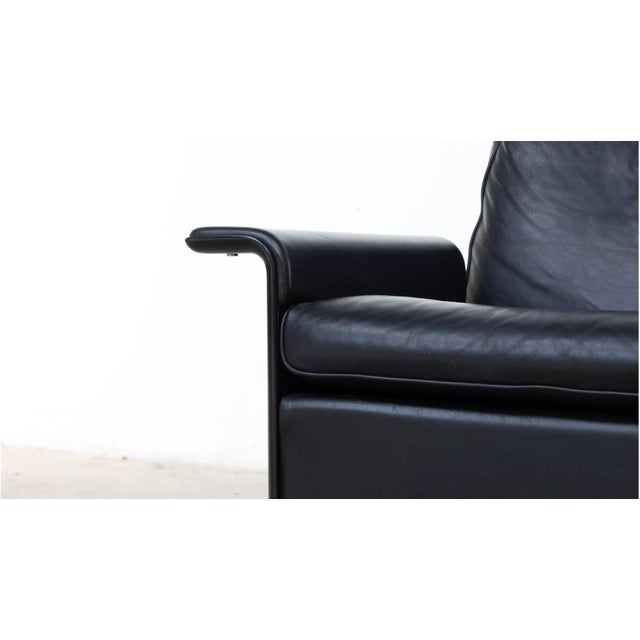 Black Set of Lounge Chair and Ottoman by Dieter Rams for Vitsœ, 1960s For Sale - Image 8 of 15