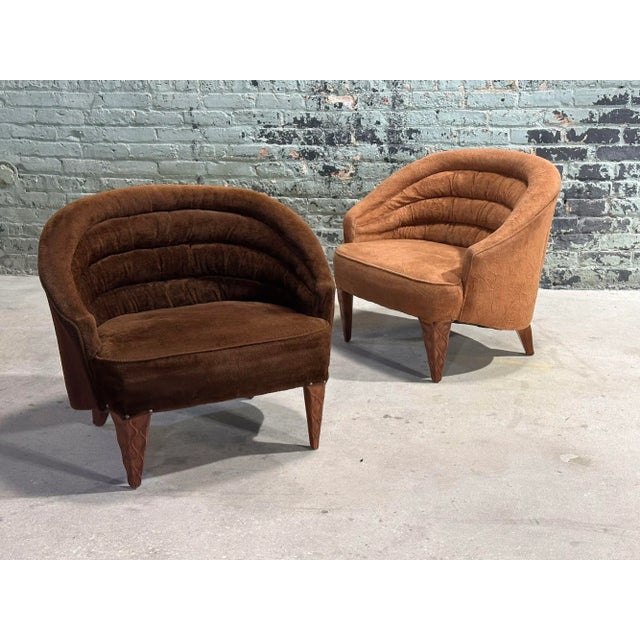 Edward Wormley for Dunbar Pair Janus Lounge Chairs, 1957 For Sale - Image 4 of 9