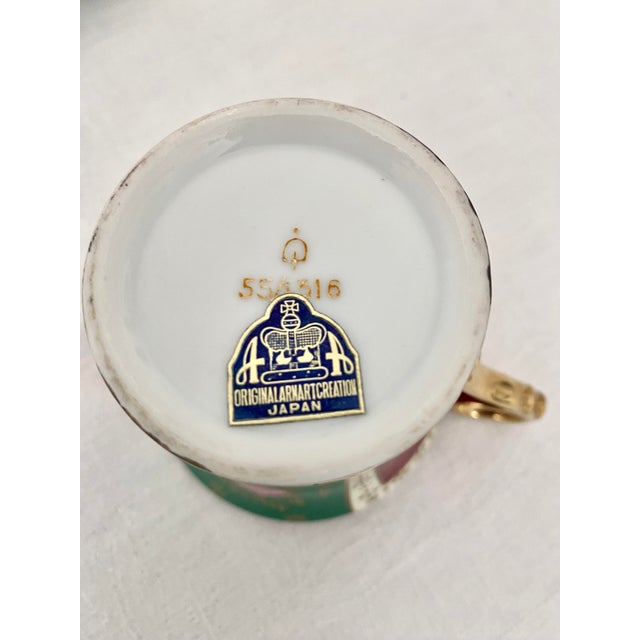 Vintage Arnart Porcelain Royal Vienna Style Courting Couple Teacup & Saucer Set 55/516 Mint Condition For Sale - Image 4 of 11