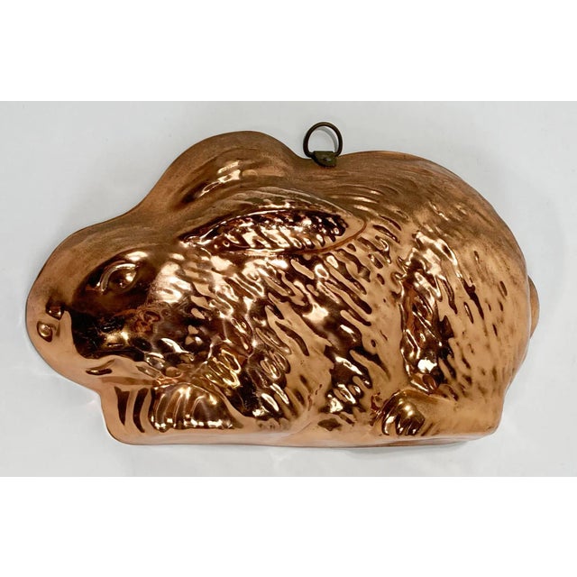 Farmhouse Vintage Bunny Rabbit Copper Mold For Sale - Image 3 of 6