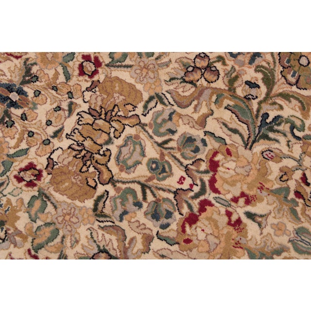 Shabby Chic Shabby Chic Pak-Persian Ivory/Black Wool Rug - 9'0'' X 11'0'' For Sale - Image 3 of 9
