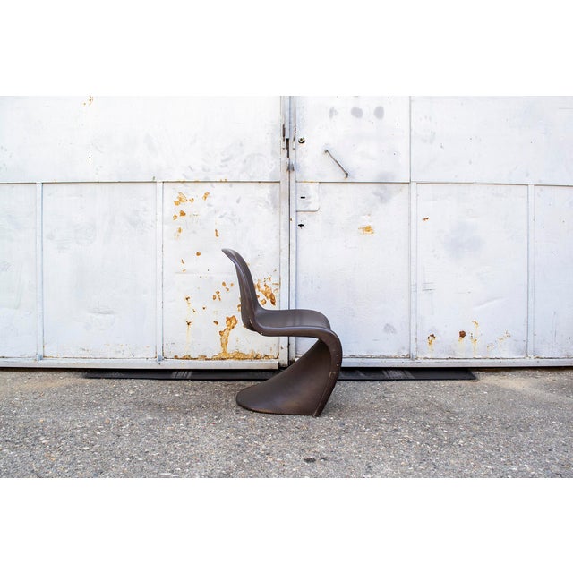 Animal Skin Panton Chairs by Verner Panton, 1970s, Set of 8 For Sale - Image 7 of 9