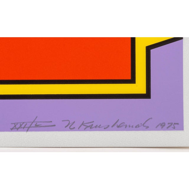 Printmaking Materials Nicholas Krushenick "Boston Tea Party", 1975 For Sale - Image 7 of 10