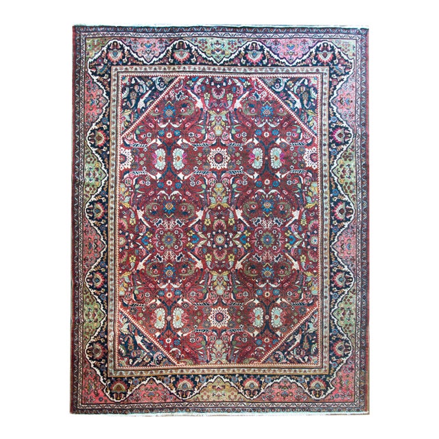 Early 20th Century Persian Mahal Rug For Sale
