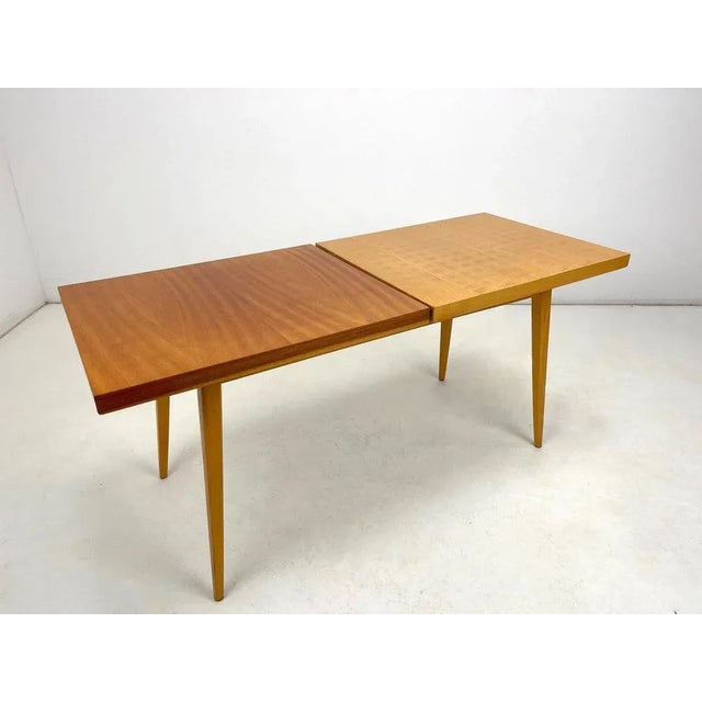 Vintage Coffee Table in Gloss Finish, Czechoslovakia, 1960s For Sale - Image 3 of 7