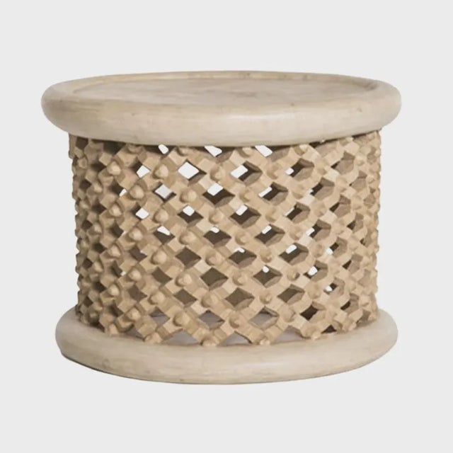 Contemporary Living Room Coffee Table . African Handmade Size Stool for Home Used For Sale - Image 4 of 4