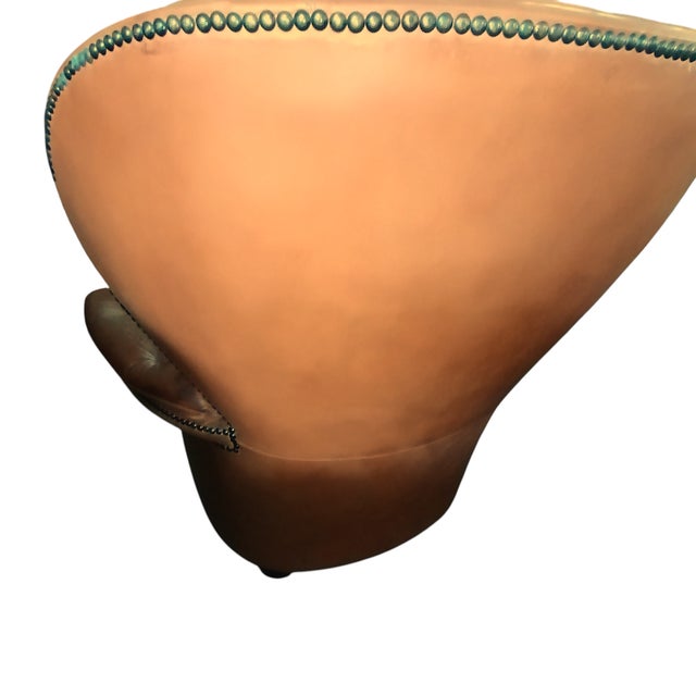 Leather Armchairs with High Backrests, 1970s, Set of 2 For Sale - Image 12 of 13