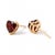 Garnet Heart Stud Earrings These elegant stud earrings feature captivating heart-shaped garnet gemstones, beautifully...
