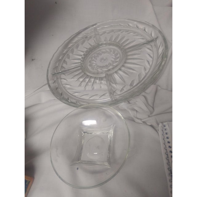 Crystal Serving Tray 2 Piece Chairish