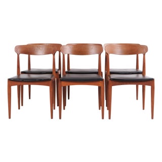 Scandinavian Teak Dining Chairs attributed to Uldum Møbelfabrik, 1960s, Set of 6 For Sale