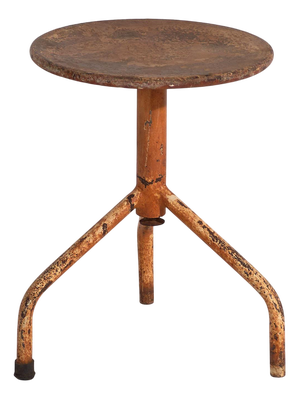 Vintage Stool in Metal, 1950